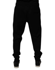 Dolce & Gabbana Black Cotton Blend Jogger Sweatpants Pants