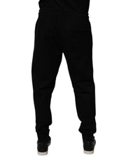 Dolce & Gabbana Black Cotton Blend Jogger Sweatpants Pants