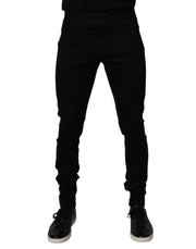 Dolce & Gabbana Black Cotton Jogger Men Sweatpants Pants
