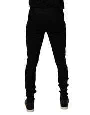 Dolce & Gabbana Black Cotton Jogger Men Sweatpants Pants