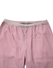 Dolce & Gabbana Pink Cotton Stretch Chino Pants