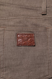 Dolce & Gabbana Brown Cotton Stretch Chino Pants