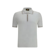 Svevo White Cotton Polo Shirt