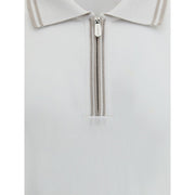 Svevo White Cotton Polo Shirt