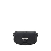 Alexander McQueen Black Calf Leather Bos Taurus Shoulder Bag