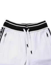 Dolce & Gabbana White King Cotton Bermuda Sweatshorts Shorts