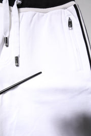 Dolce & Gabbana White King Cotton Bermuda Sweatshorts Shorts