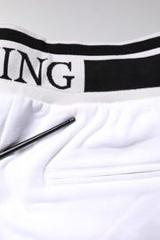 Dolce & Gabbana White King Cotton Bermuda Sweatshorts Shorts