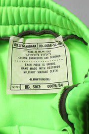 Dolce & Gabbana Green Patchwork Cargo Bermuda Shorts