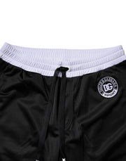 Dolce & Gabbana Black White Men Bermuda Sweatshorts Shorts