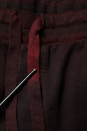 Dolce & Gabbana Bordeaux Cotton Bermuda Sweatshorts Shorts