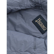 Herno Blue Polyester Coat