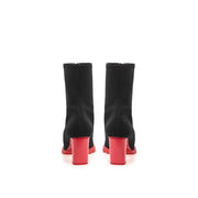 Alexander McQueen Black Neoprene Ankle Boots
