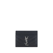 Saint Laurent Black Leather Card Holder