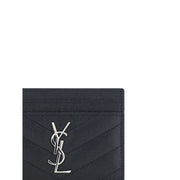 Saint Laurent Black Leather Card Holder