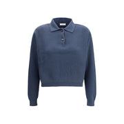 Brunello Cucinelli Blue Cotton Sweatshirt