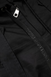 Dolce & Gabbana Black Cotton High Waist Cargo Pants