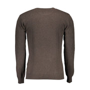 U.S. POLO ASSN. Brown Wool Men Sweater