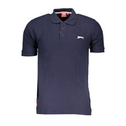 Slazenger Blue Polyester Men's Polo Shirt