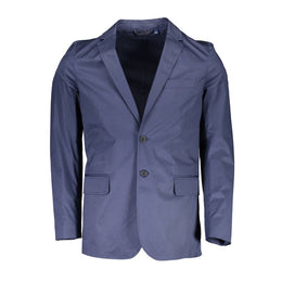 Gant Blue Cotton Jackets & Coat