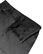 Dolce & Gabbana Gray Cotton Stretch Mid Waist Denim Mini Skirt