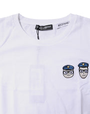 Dolce & Gabbana White #DGFamily Cotton Crew Neck T-shirt
