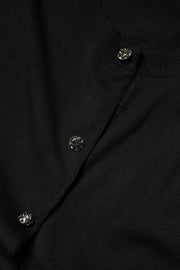 Dolce & Gabbana Black Button Down Short Sleeve Blouse Top