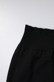 Dolce & Gabbana Black Cashmere Knitted Neck Warmer Foulard Scarf