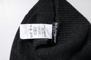 Dolce & Gabbana Black Cashmere Knitted Neck Warmer Foulard Scarf