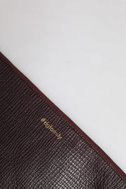 Dolce & Gabbana Brown Leather #DGFAMILY Embellished Men Clutch Pouch Bag