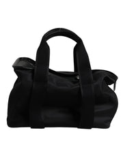 Dolce & Gabbana Black Shoulder Strap Pet Carry Logo Plaque Bag