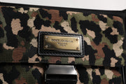 Dolce & Gabbana Multicolor Leopard Jacquard Crossbody Bag