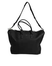 Dolce & Gabbana Black Calfskin Leather Hand Shoulder Duffle Bag