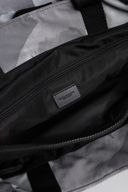 Dolce & Gabbana Black Camouflage Shoulder Strap Logo Plaque Bag