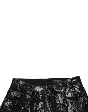 Dolce & Gabbana Black Tie Dye Cotton Straight Men Denim Jeans