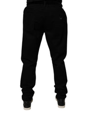 Dolce & Gabbana Black Cotton Stretch Slim Fit Denim Jeans