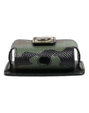Dolce & Gabbana Multicolor Camouflage Leather Airpods Case