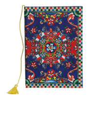 Dolce & Gabbana Multicolor Polyester Carretto Siciliano Print Notebook