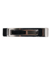 Dolce & Gabbana Silver Tone Brass Logo Branded Tie Clip Bar
