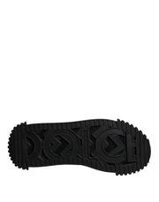 Dolce & Gabbana Black Logo Lace Up Low Top NS1 Sneakers Shoes