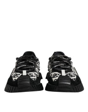 Dolce & Gabbana Black Logo Lace Up Low Top NS1 Sneakers Shoes