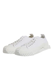 Dolce & Gabbana White Leather Low Top NS1 Sneakers Shoes