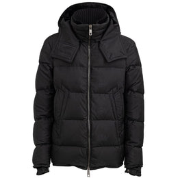 Dolce & Gabbana Black Cotton Full-Length Jacket