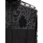 Dolce & Gabbana Black Polyester Shell Jacket