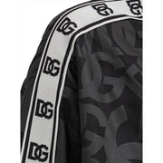 Dolce & Gabbana Black Polyester Shell Jacket