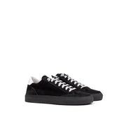 P448 Black Suede Leather Athletic Sneakers