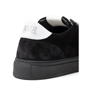 P448 Black Suede Leather Athletic Sneakers