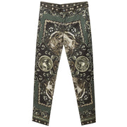 Dolce & Gabbana Green Cotton Casual Pants