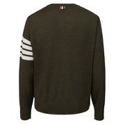 Thom Browne Green Wool Sweatshirt