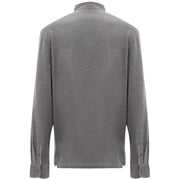 Corneliani Gray Cotton Polo Shirt